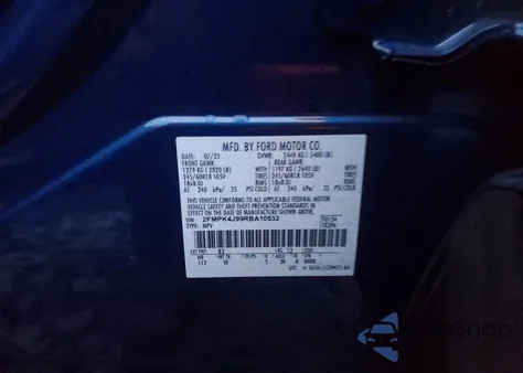 2024 Ford Edge Sel z USA, uszkodzony, nr VIN 2FMPK4J99RBA10532